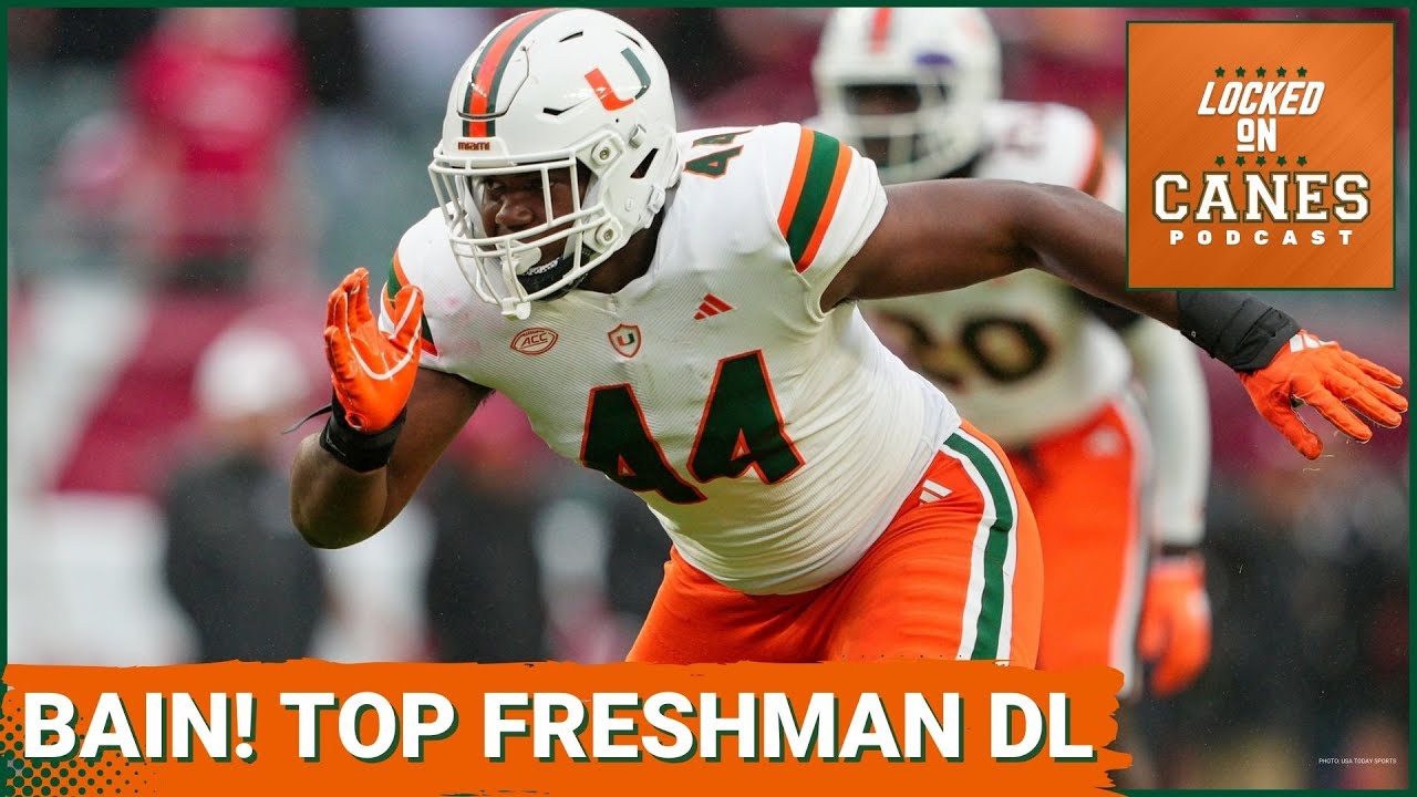 Miami's Rueben Bain Is The Top Freshman DL And Here's A SHOCKING Stat, Canes Defense Can Improve