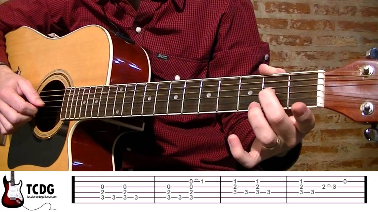 Como tocar Imagine en guitarra acústica (John Lennon): parte 1 TCDG