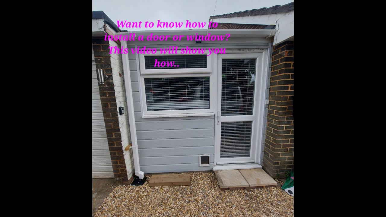 How to fit a new uPVC Window and door frame