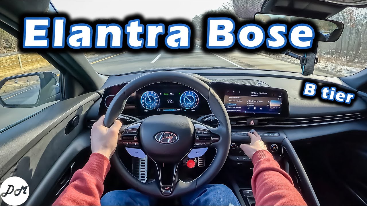 Hyundai Elantra 2023 года — обзор аудиосистемы Bose с 8 динамиками