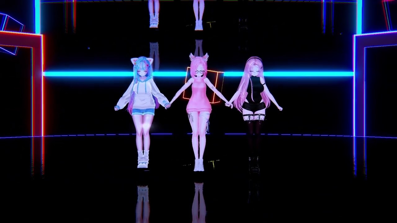 MMD vrchat  - CANDYS 【一緒に】うまぴょい伝説踊ってみた【うまぴょい】