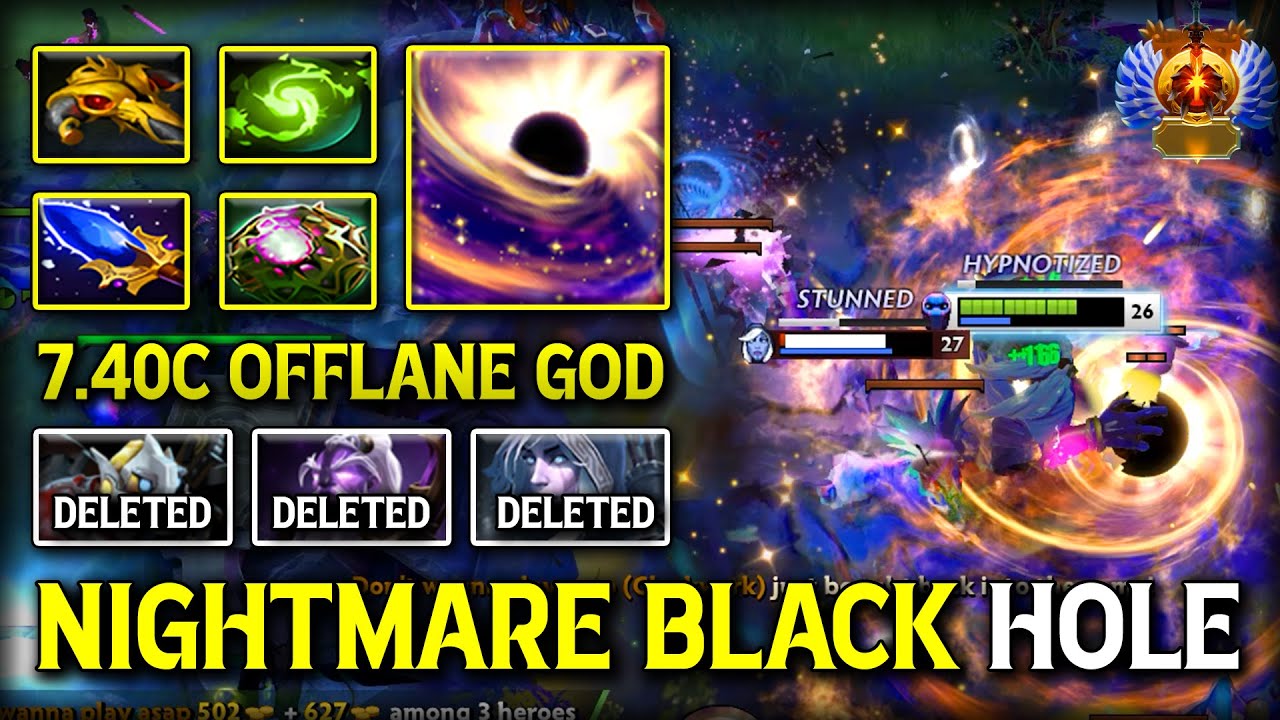 NIGHTMARE LATE GAME OFFLANE Enigma | OC + Refresher Orb Build EPIC 2X BLACK HOLE END GAME DotA 2