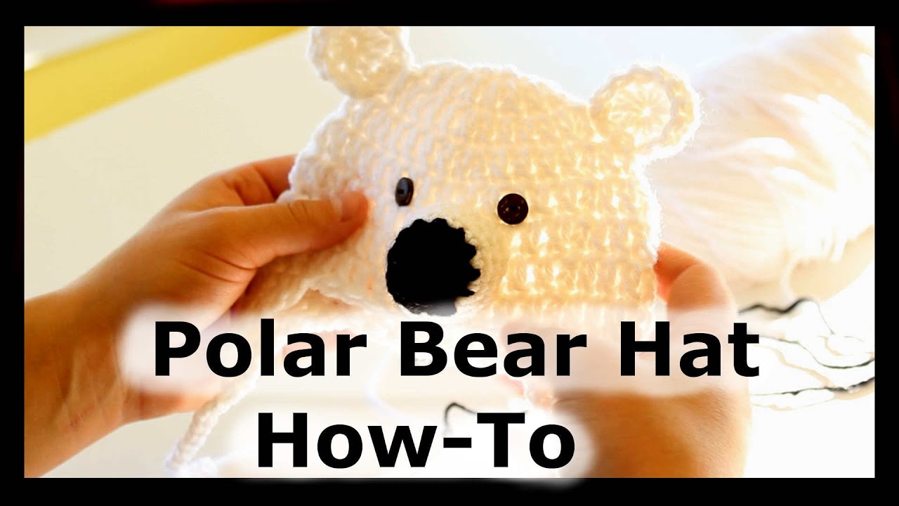 How to Crochet a Polar Bear baby Hat | Beanie Hat | Crochet hat with ears | PART ONE