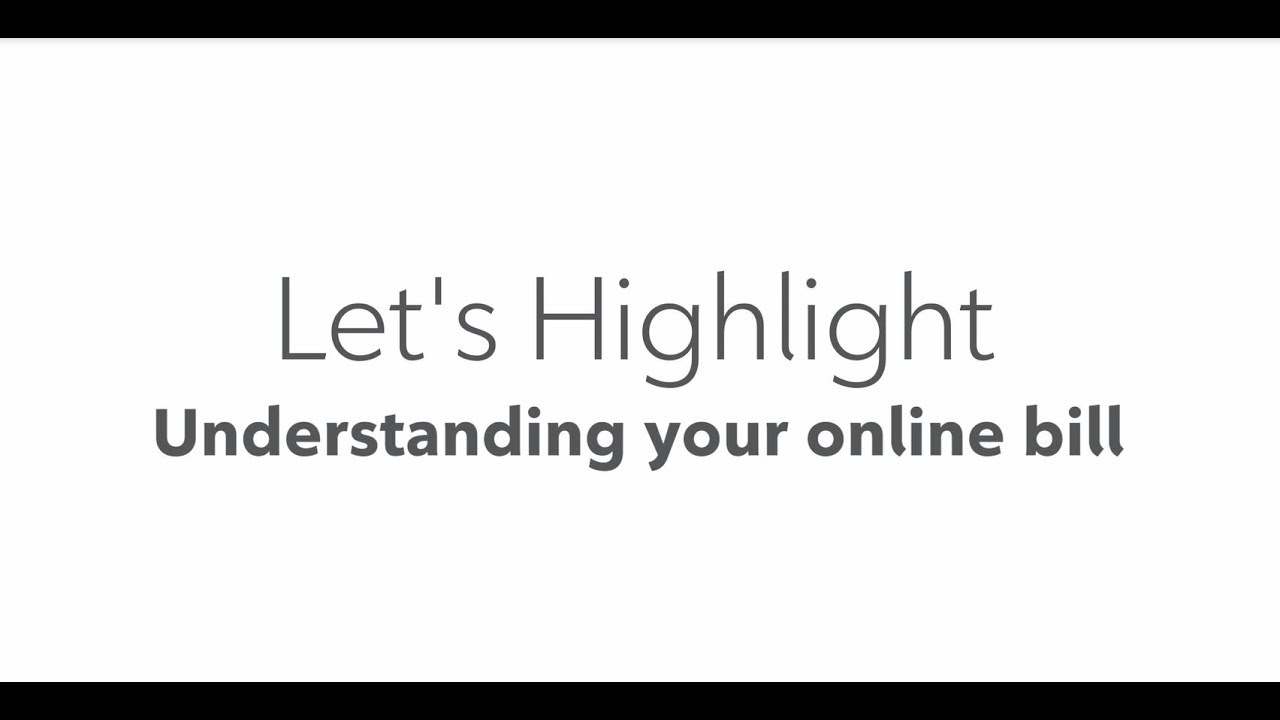 Understanding your online bill | Rogers