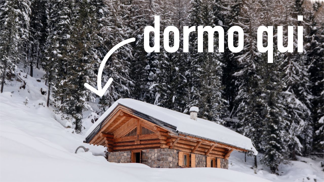 NOTTE NELLA CASERA PIÙ BELLA DELLA VAL DI FIEMME - TRENTINO [4K]