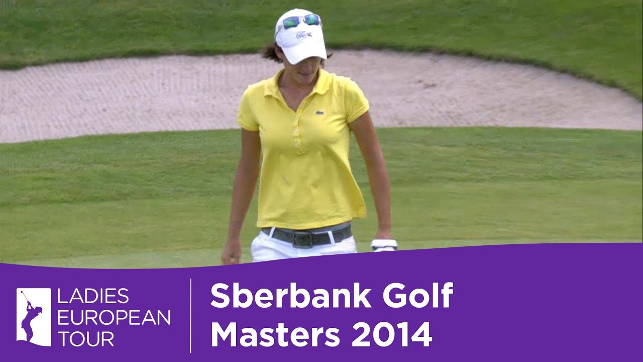 Anne-Lise Caudal Birdie Putt Hole 17 - Sberbank Golf Masters Day 3