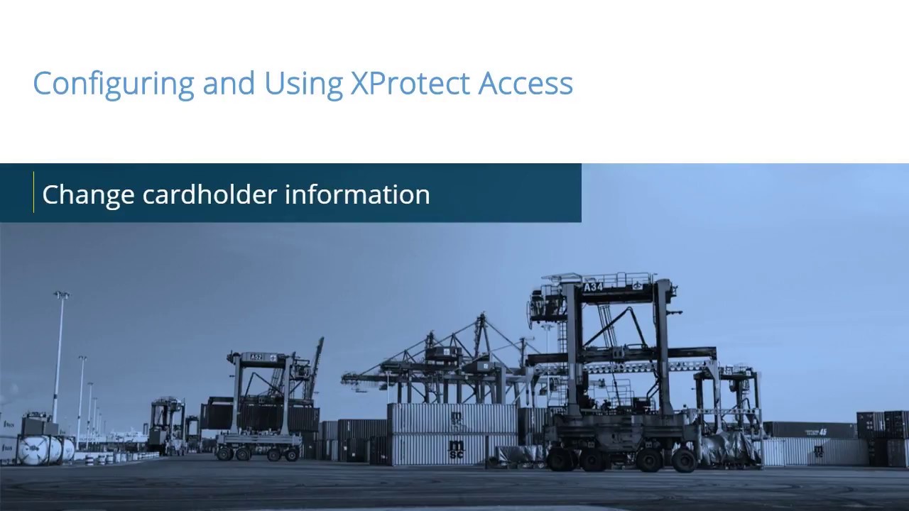 XProtect Access: Change Cardholder Information