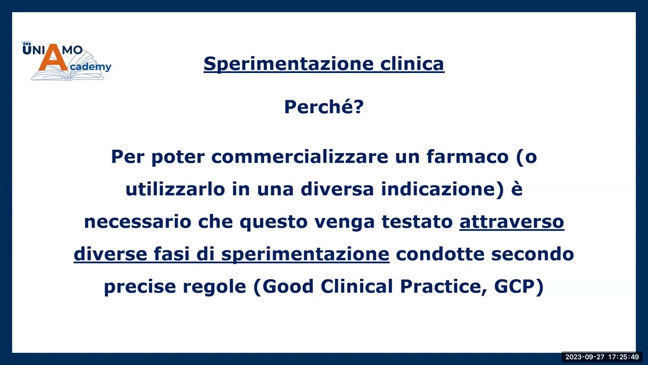 WEBINAR #1 Le sperimentazioni cliniche e come si arriva alla fase III