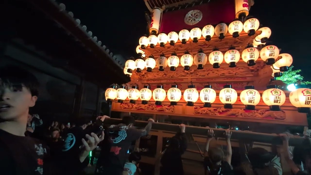 西条祭り2025 風伯祭  喜多町  御殿前