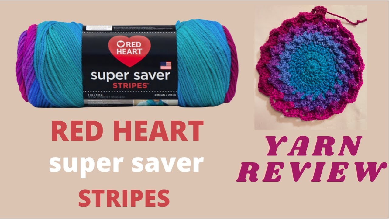 RED HEART Super Saver STRIPES | YARN REVIEW