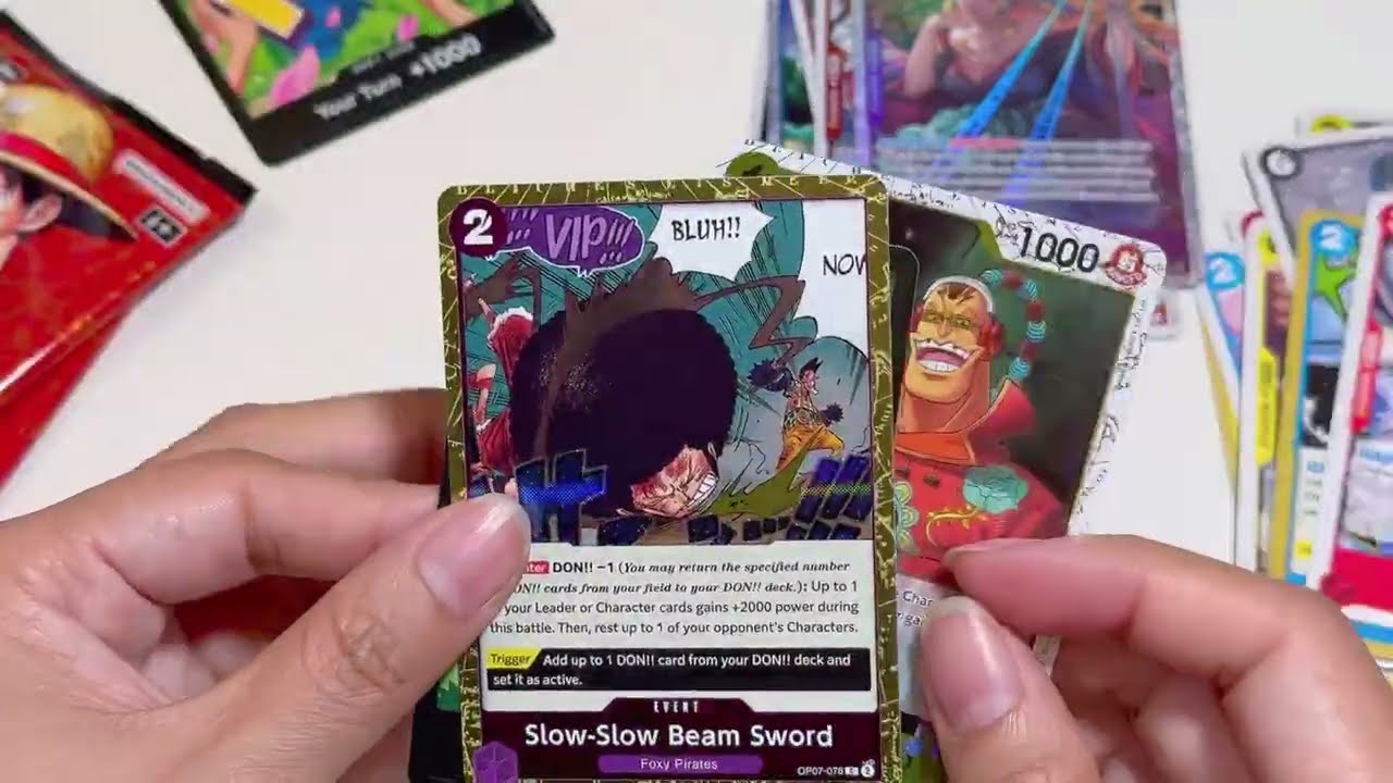 first  time buying one piece SP rare card and unbox one piece op13 illustration box