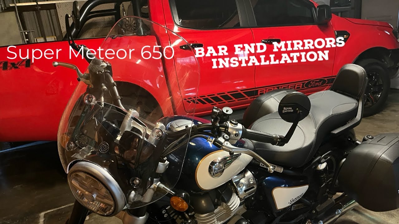 Installing Bar end mirrors on my Royal Enfield Super meteor 650
