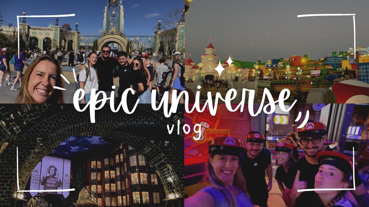 UNIVERSAL EPIC UNIVERSE!!🎢🪄*primeira vez no parque, comidas, atrações e notas*