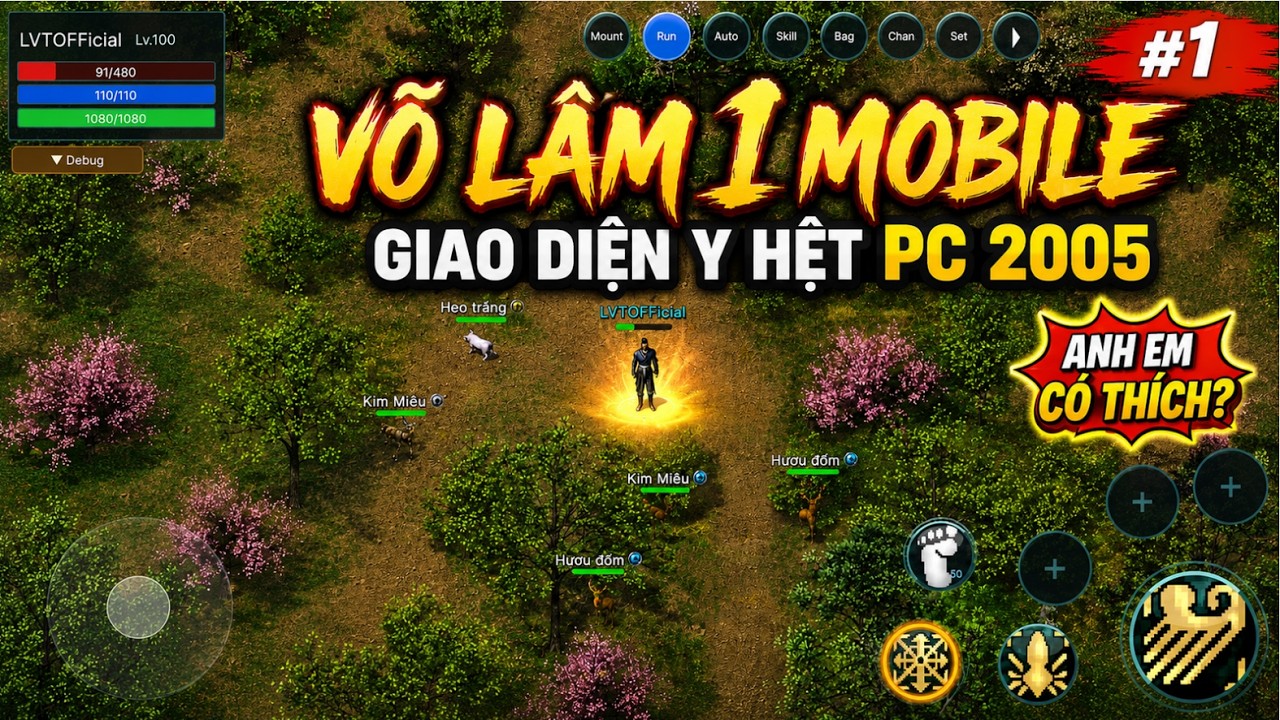 The Journey of Making the Mobile Version of V&otilde; L&acirc;m Truyền Kỳ 1 - Interface Exactly Like the PC Ve...