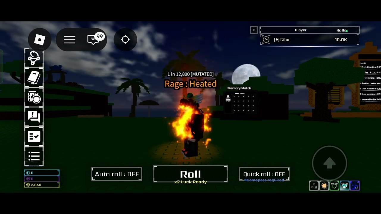 I got terror in sols rng 1 in 400k YAY