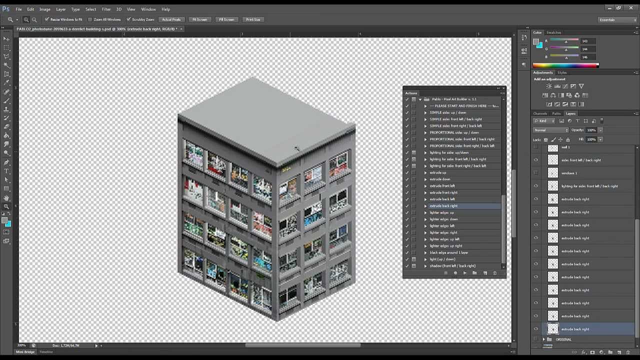 Pablo the Pixel Art Builder Photoshop add-on