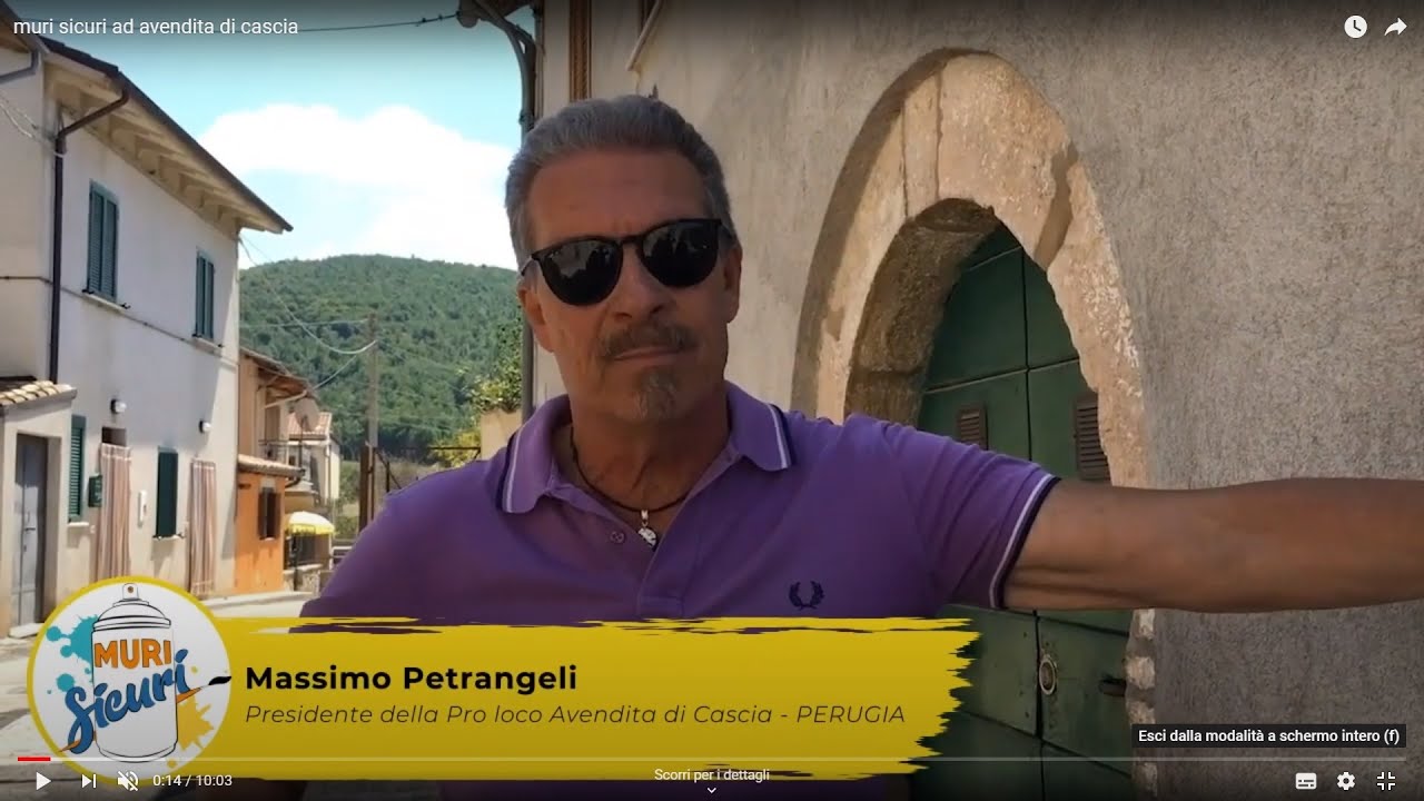 muri sicuri ad avendita di cascia
