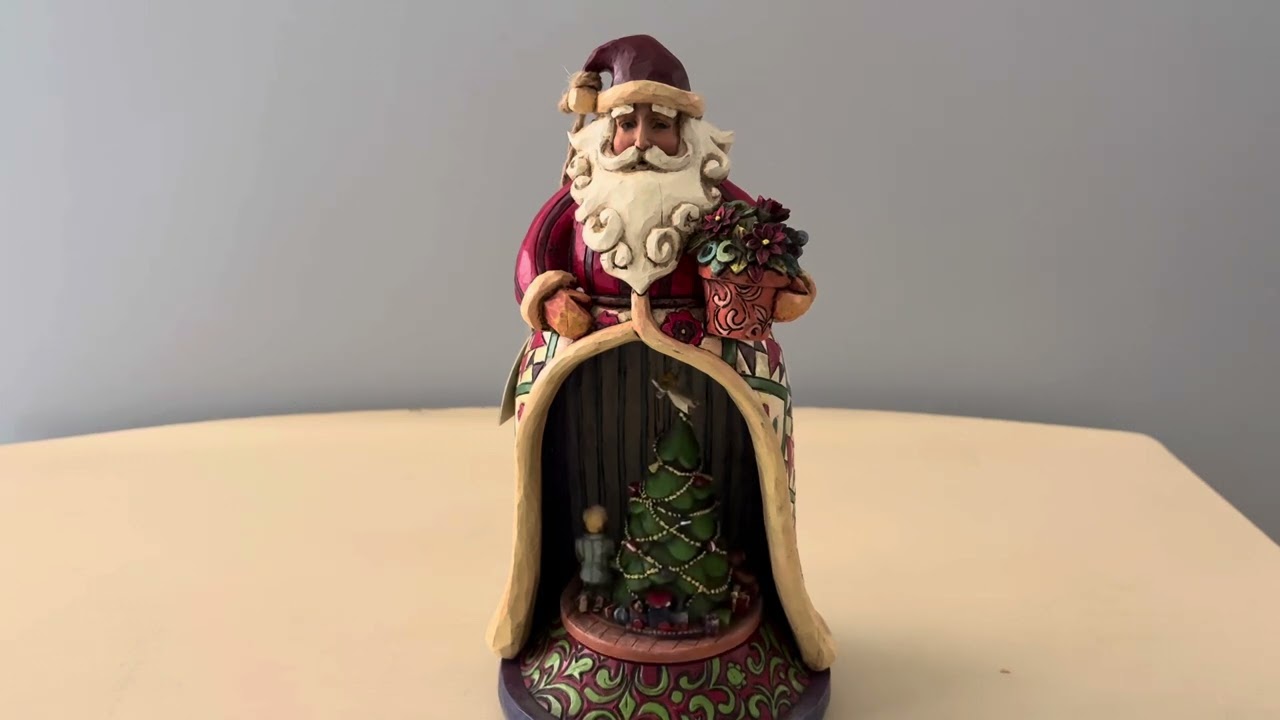 Jim Shore Christmas Santa "Spirit Lives Within" Music Box - Plays Toyland