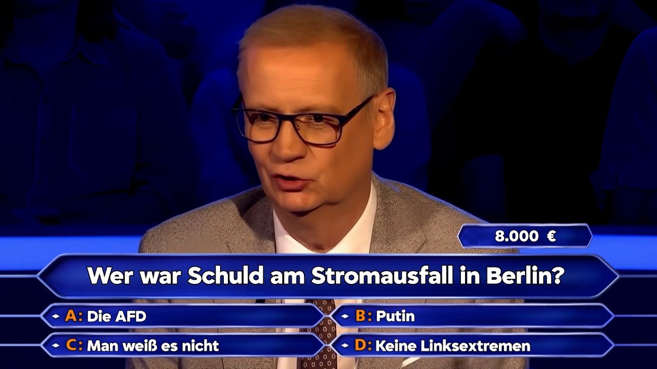 Wer wird Millionär für Leute mit gesundem Menschenverstand [KI-Satire]