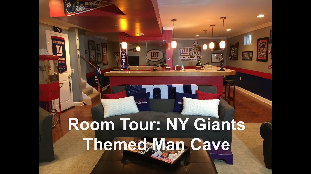 Room Tour: NY Giants Themed Man Cave
