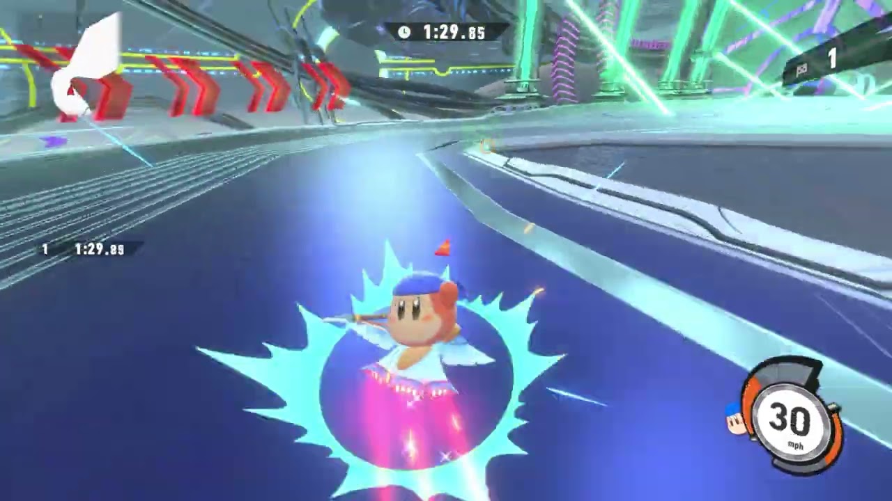 Kirby Air Riders - Air Ride Free Run: Galactic Nova with Bandana Waddle Dee