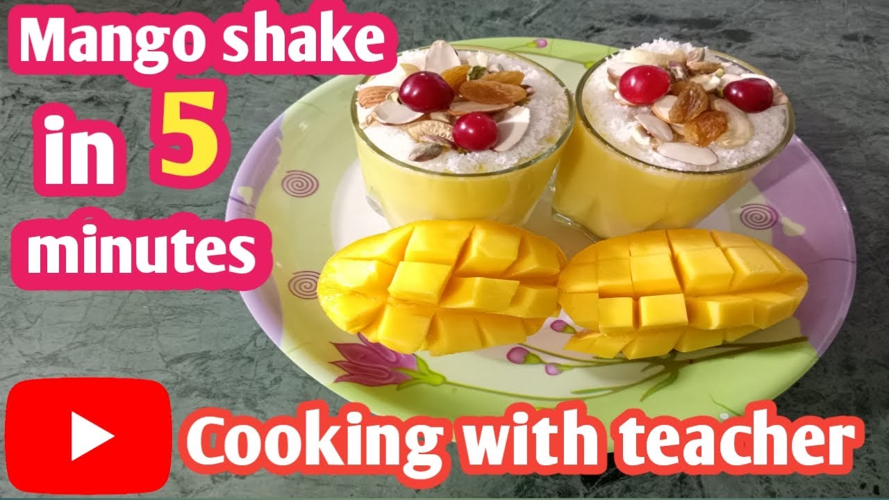 Quick & Healthy Mango Shake | Mango Shake Recipe | Mango Shake | Mango Milkshake Smoothie | Mango