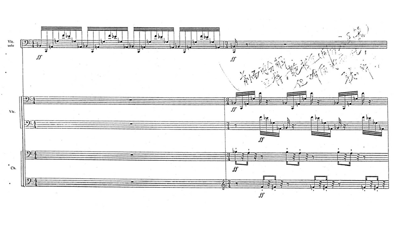 Qigang Chen - Reflet d'un temps disparu (1996) [w/ score]