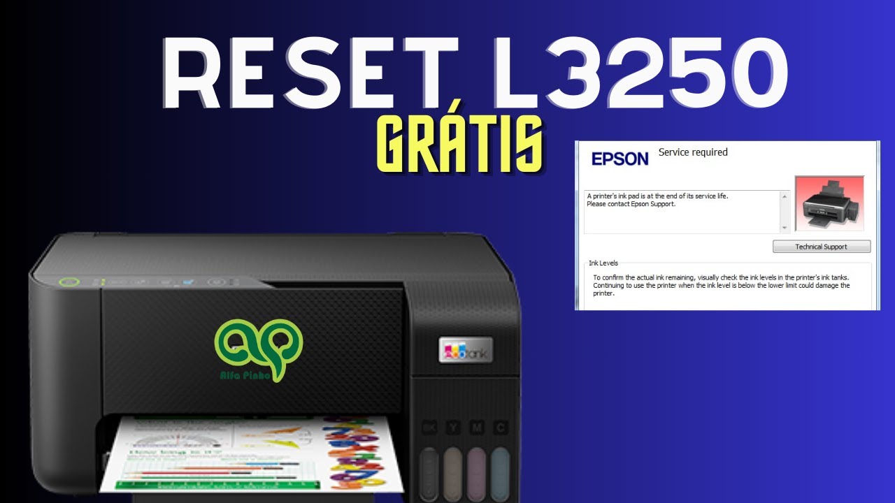 Como resetar Epson L3250 GR&Aacute;TIS 2024.