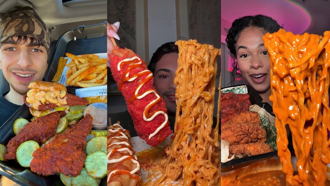 These TikTok Mukbangs Will Make You STARVING 🤤 | ASMR TikTok Compilation #1