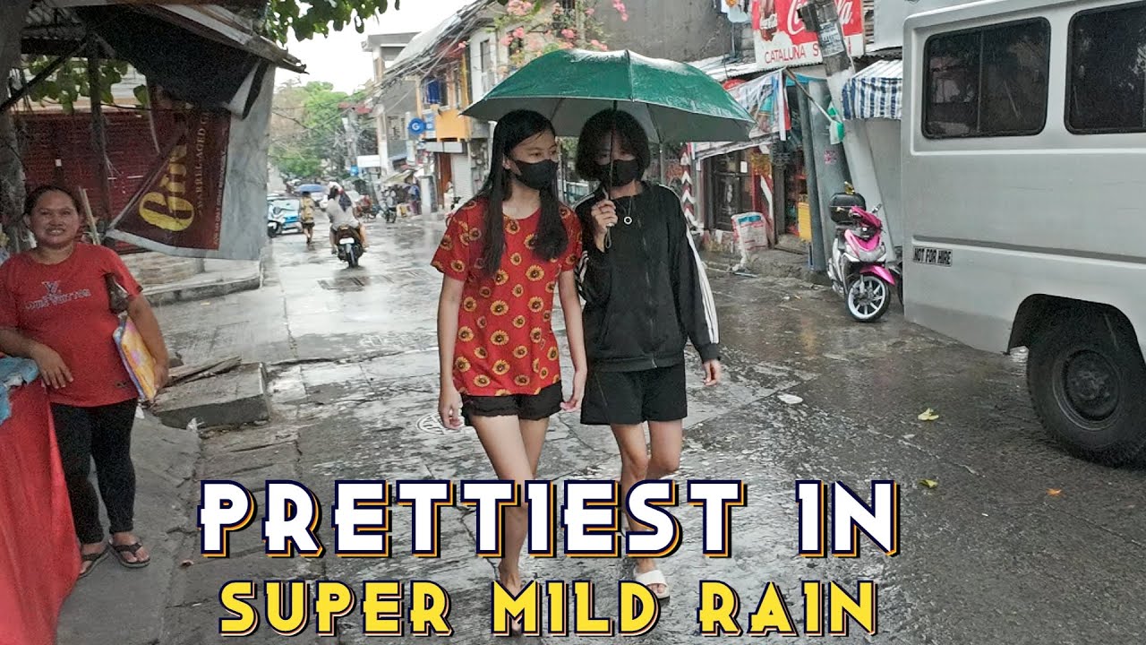 UNBELIEVABLE CHILL WALK AT MILD RAIN IN BARANGAY HOLY SPIRIT QUEZON CITY | [4K] 🇵🇭
