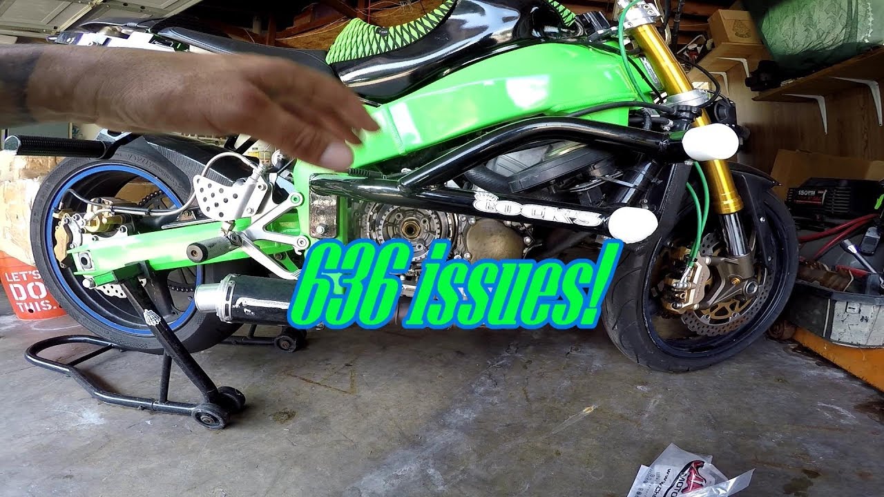 03 04 Kawasaki 636 clutch arm failure!