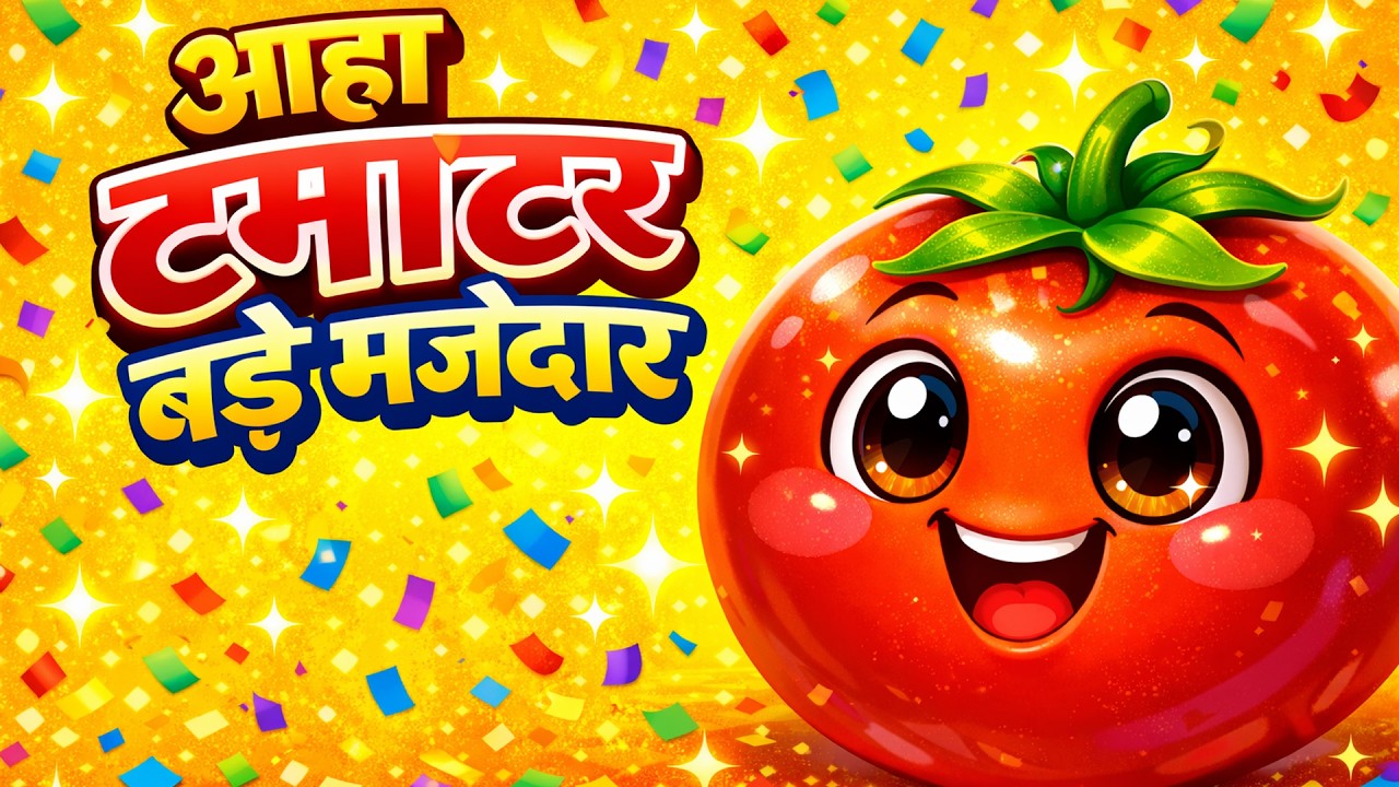 Aaha Tamatar Bade Majedaar | आहा टमाटर बड़े मजेदार 🍅| Hindi Kids Dance Song | Nursery Rhyme for Kids