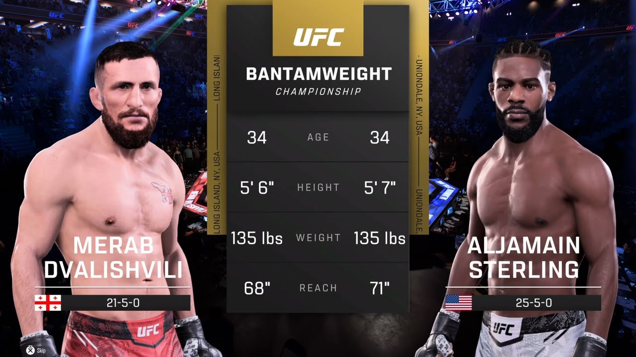 EA Sports UFC 5 Gameplay Merab Dvalishvili vs Aljamain Sterling