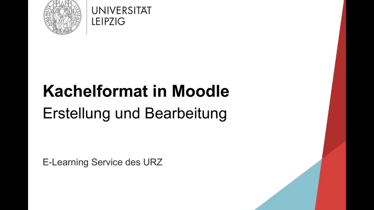 Moodle leicht erklärt: Das Kachelformat