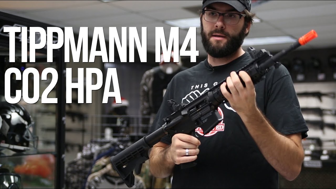 Tippmann M4 Carbine CO2 HPA Airsoft Gun Rifle - AirSplat on Demand