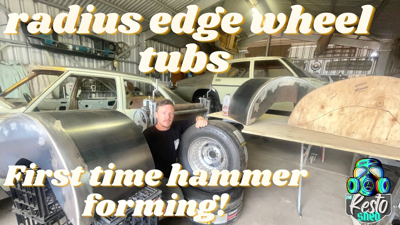 Fabricating Radius Edge Wheel Tubs - First Time Hammer Forming - The Resto Shed
