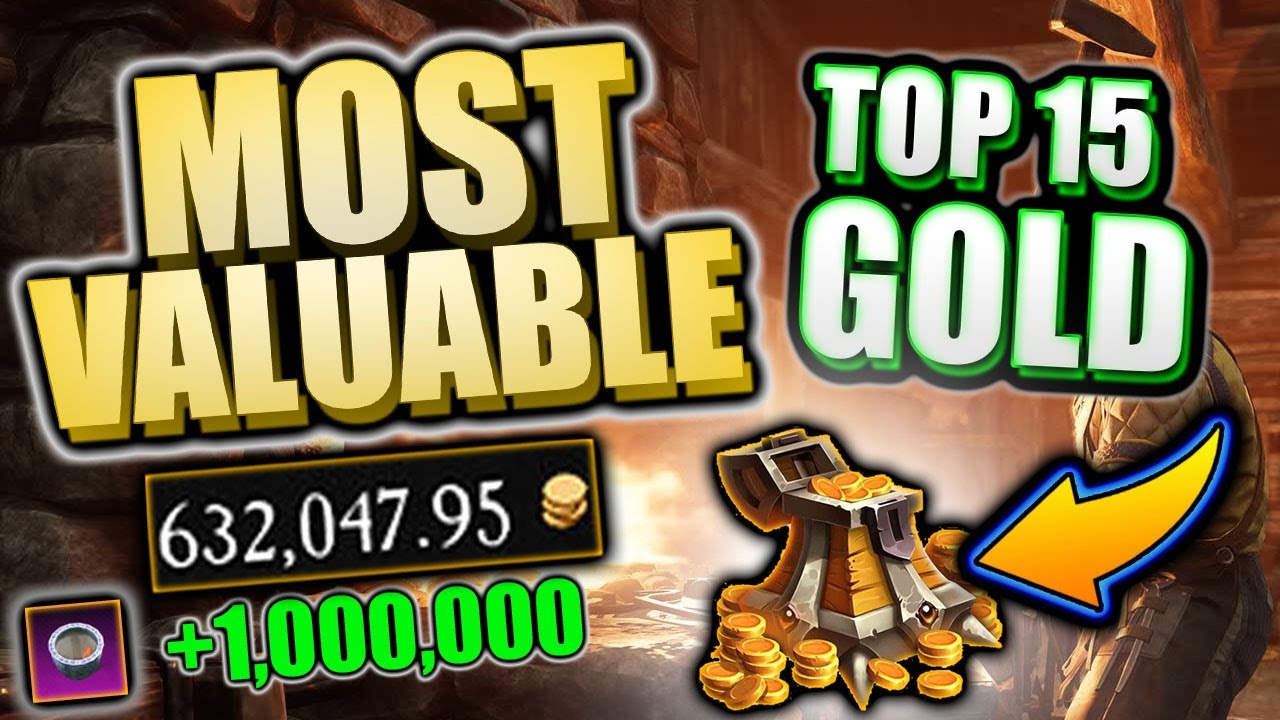 (Top 15) MOST VALUABLE ITEMS in New World MMO! MILLIONS OF GOLD! New World Money Making Guide!