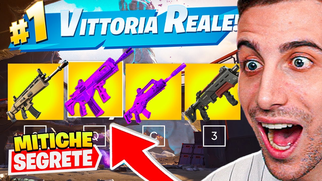 Trovo l'MK7 MITICO *Troppo Forte* +TUTTE le Armi MITICHE SEGRETE e VINCO! Fortnite ITA
