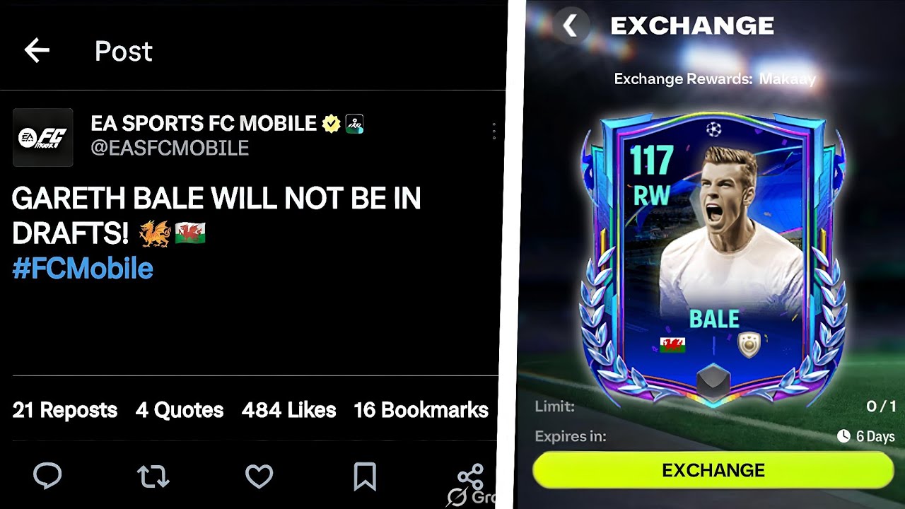 UCL BALE Leaked Exchange! | FC Mobile 26