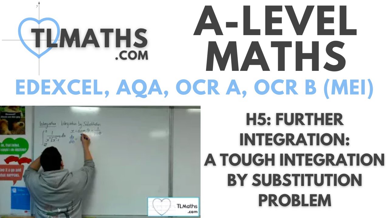 A-Level Maths: H5-25 Further Integration: A Tough Integration by Substitution Problem