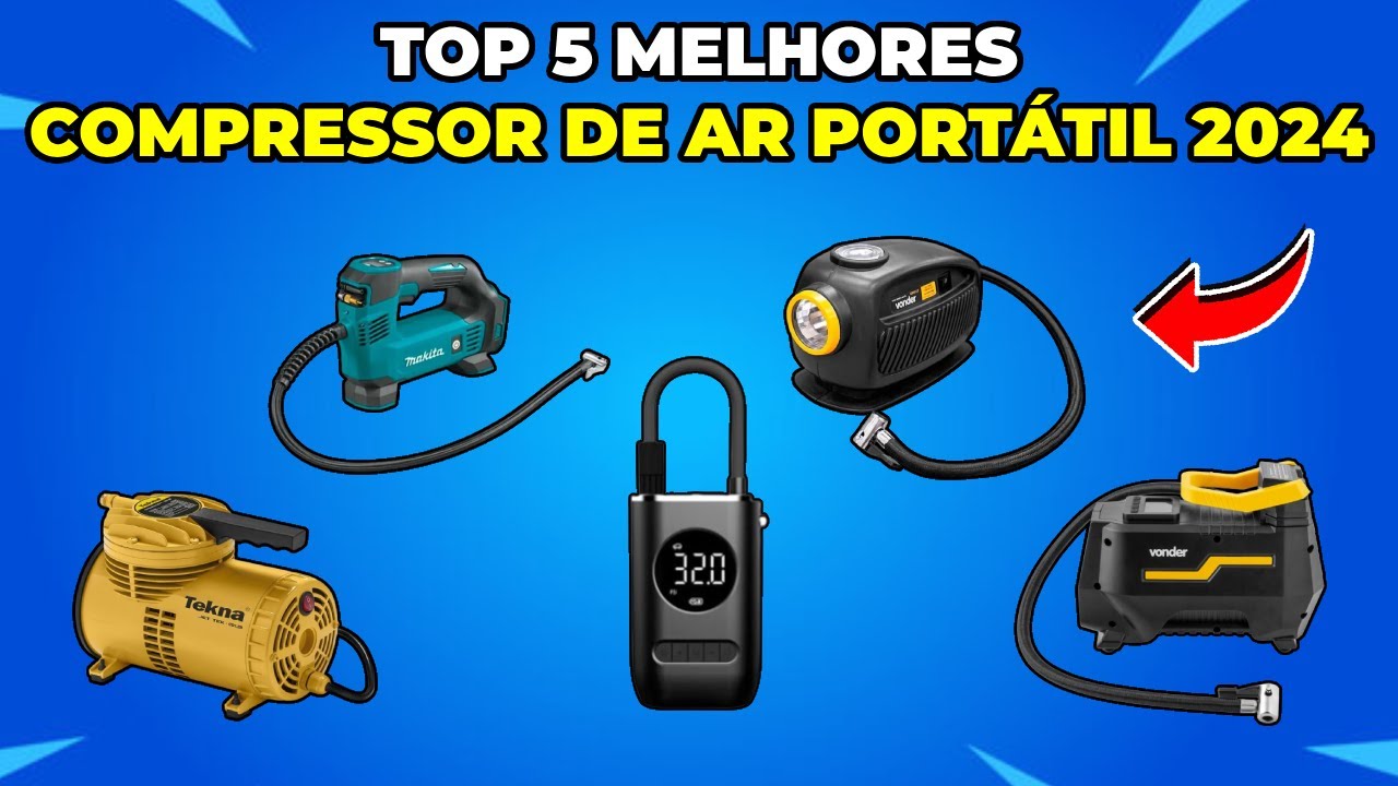 Qual o Melhor Compressor de Ar Portátil 2024: Praticidade e Potência ao Seu Alcance!