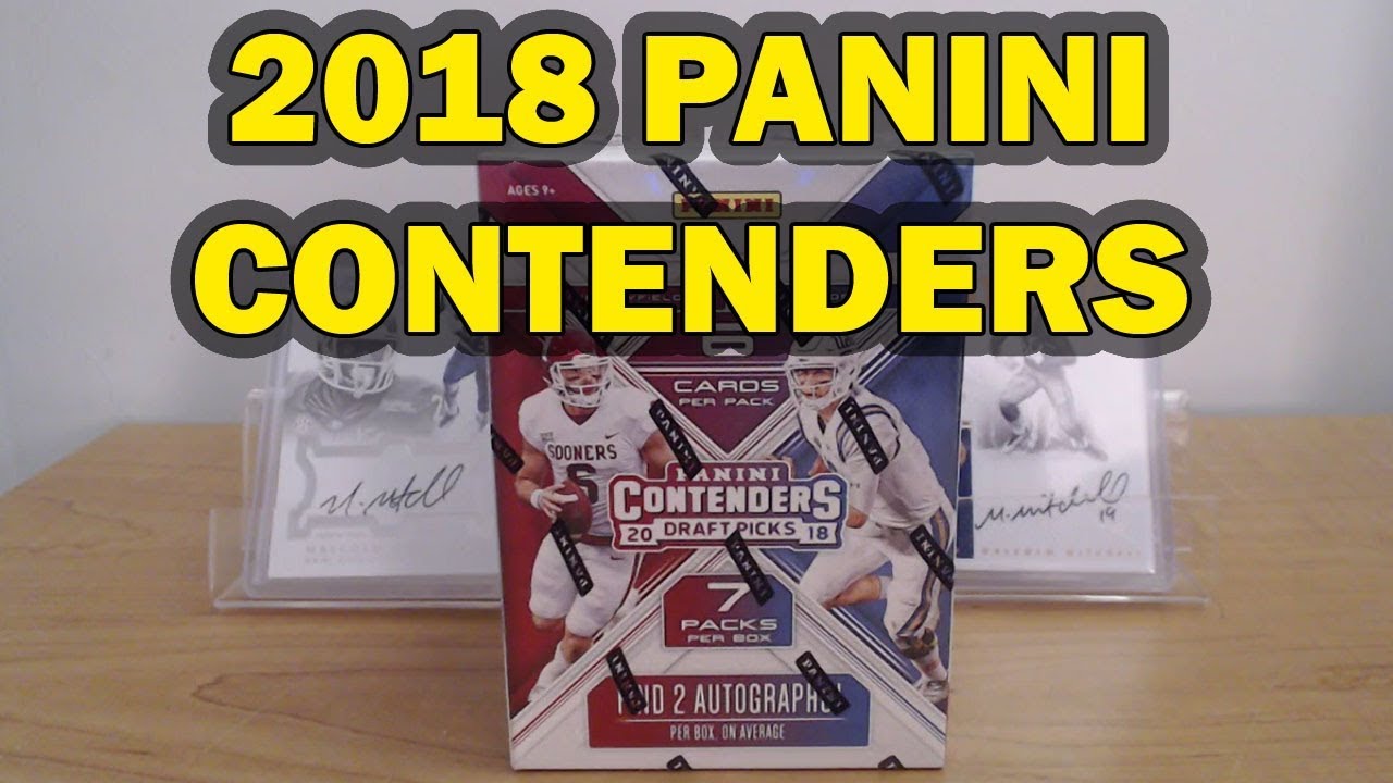 2018 PANINI CONTENDERS BOX PACK OPENING | IRL PACK OPENING