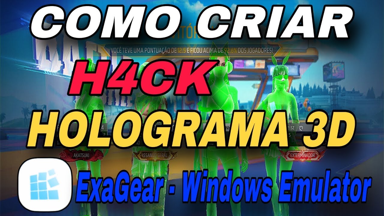 PARTE 02 --- Como criar esp holograma animado --- em qualquer ff
