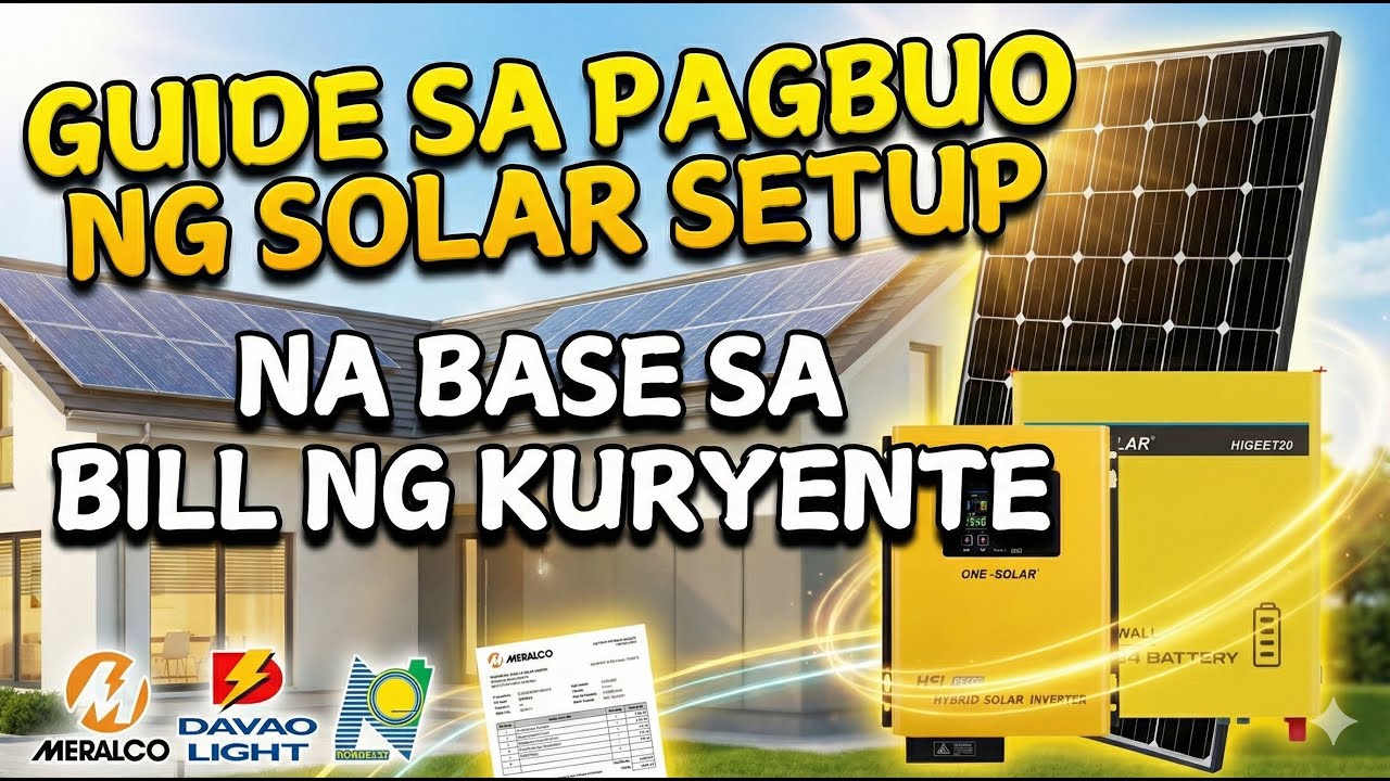 Paano magplano ng Solar Setup gamit lamang ang Electricity Bill mo? #solar #electricbill