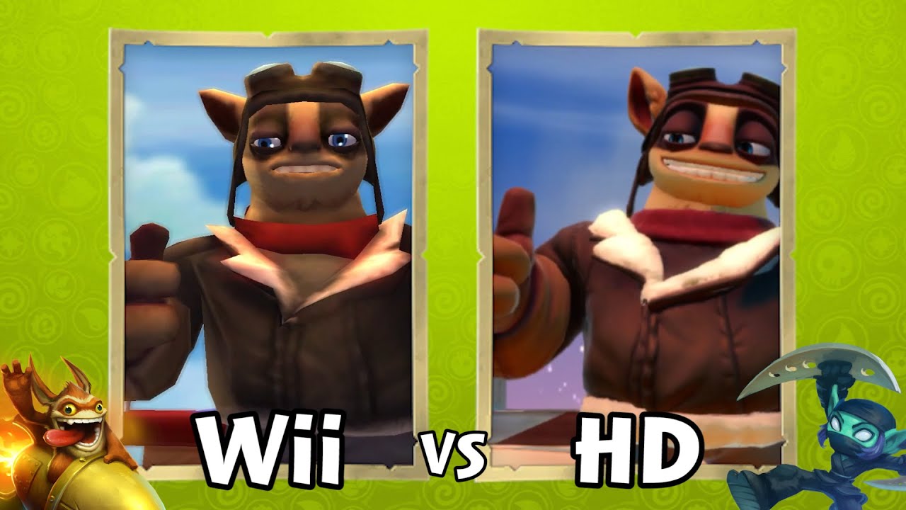 Skylanders Swap Force - Wii vs HD Cutscene Graphics Comparison