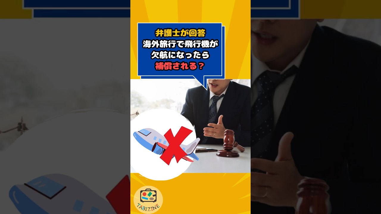 【弁護士が回答】海外旅行で飛行機が欠航になったら補償される？ #shorts #海外旅行 #飛行機欠航 #補償 #旅行トラブル