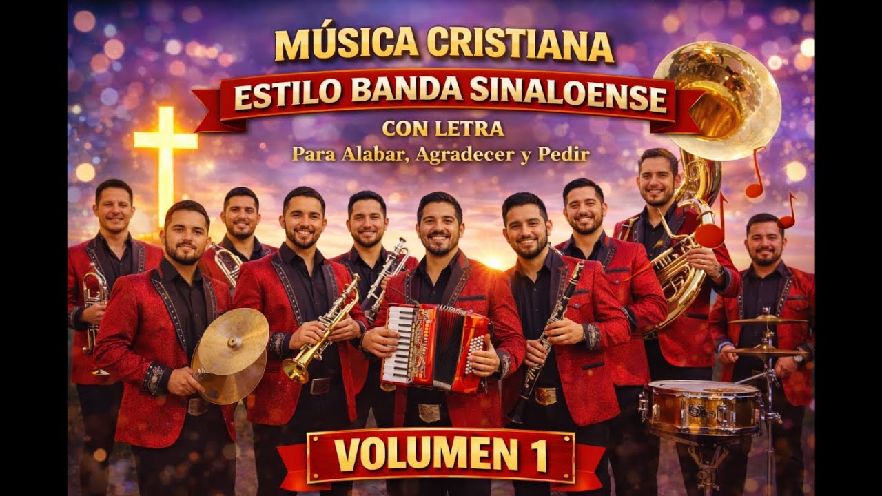 Música Cristiana Estilo Banda Sinaloense con Letra | Para Alabar, Agradecer y Pedir | Volumen 1
