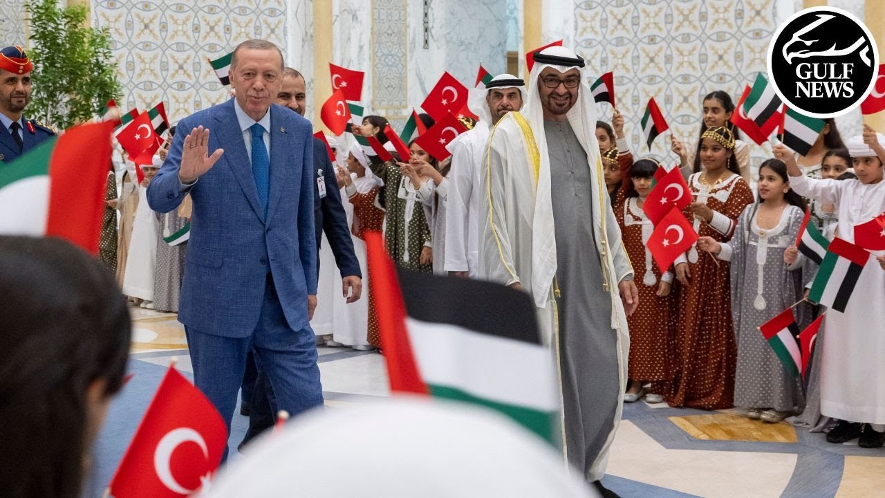 UAE President Sheikh Mohamed hosts official reception for President Erdogan