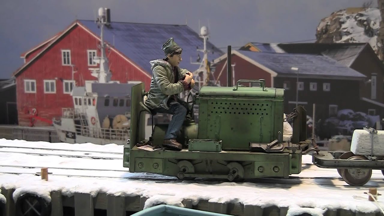 hansen fisk  train layout 7/8 th scale 1/13.3 franck combe