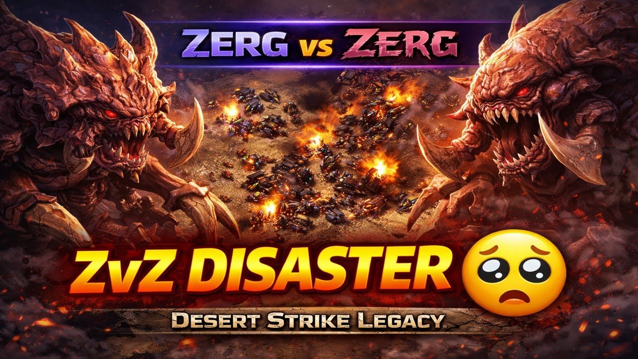 This ZvZ Went HORRIBLY Wrong… | Desert Strike Legacy (SC2)